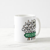 Mug Anti Religion Mouton athée (Devant droit)