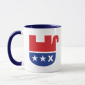 Mug Anti Trump GOP républicain mort éléphant (Gauche)