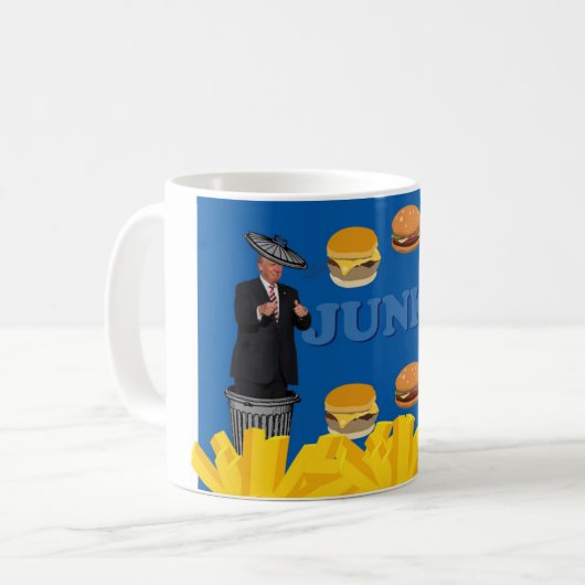 Mug Anti Trump / Junk, (Devant gauche)