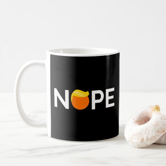 Mug Anti-Trump - Nope Edition (Avec donut)