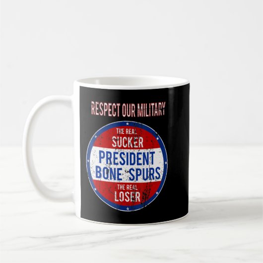 Mug Anti Trump Sucker Loser Nous Respectons Notre Site (Gauche)