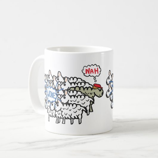 Mug Anti Woke Sheep (Devant gauche)