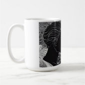 Mug Anticipation Noir & Blanc Silhouette Kiss (Gauche)