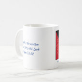 Mug ANTIGUA BARBUDA - Écriture Customisée en blanc (Devant gauche)