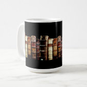 Mug Antique 18ème siècle Design Livres liants en cuir (Devant gauche)