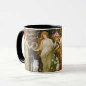 Mug Antique Art Nouveau Four Seasons by Walter Crane (Devant gauche)