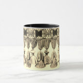 Mug Antique dentelle victorienne or noir (Centre)