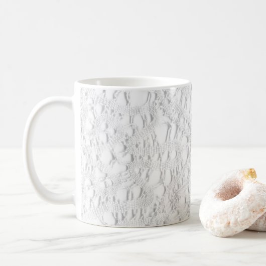 Mug Antique Doily (Avec donut)