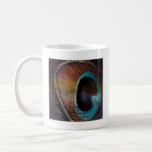 Mug Antique Hues Peacock Feather Eye (Gauche)