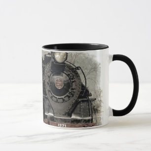 Mug Antique Locomotive Moteur à vapeur Train Coffee Co