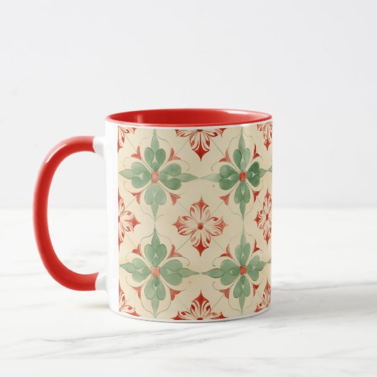 Mug Antique Tile de Noël (Gauche)