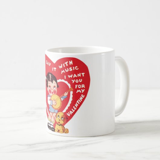 Mug Antique Valentine (Devant droit)