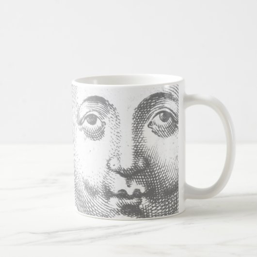 Mug Antique Vintage Black White Sun Face (Droite)
