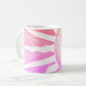 Mug Antique Vintage face de soleil rose (Devant gauche)
