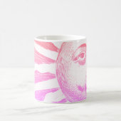 Mug Antique Vintage face de soleil rose (Centre)