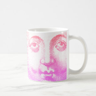 Mug Antique Vintage face de soleil rose