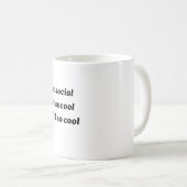 Mug Antisocial Antisocool Citation Introvertie Unisexe (Devant droit)