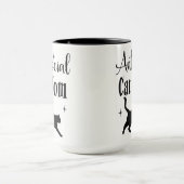 Mug Antisocial Cat Mom Black Cat Stars Funny Sarcastic (Centre)