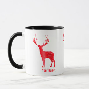 Mug Antlers de Chalet de Deer Retro Antlers de Stade V