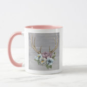 Mug Antlers floraux de cerfs (Gauche)