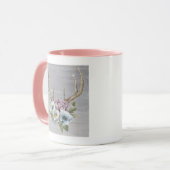 Mug Antlers floraux de cerfs (Devant gauche)