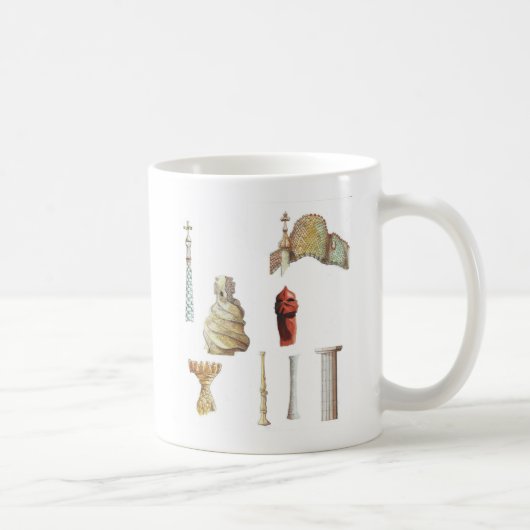 Mug Antonio Gaudi. Barcelone. L'Espagne. Architectural (Droite)