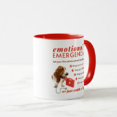 Mug Anxiété émotionnelle - Docteur Chien - Compte à re (Devant droit)