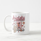 Mug Anxiété sur un interrupteur drôle activé désactivé (Gauche)