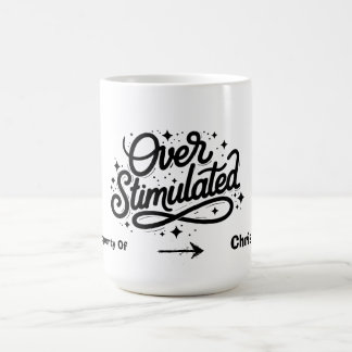 Mug Anxiété Surstimulée Introverti Nom Personnalisé