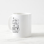 Mug Anxiety Humor For Women With Overstimulation  (Devant gauche)