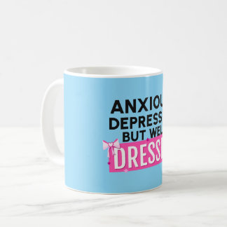 Mug Anxieux, Déprimé, Mais Bien Habillé