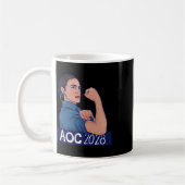 Mug Aoc 2028 Alexandria Ocasio Cortez 2028 Manche Long (Gauche)