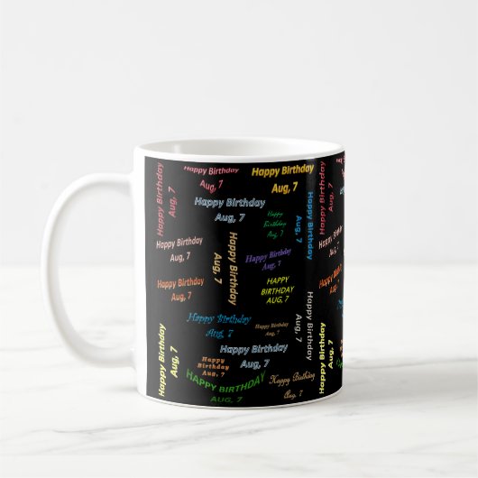 Mug Août 7 Anniversaire (Gauche)