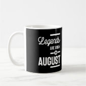 Mug Août Anniversaire Les Légendes Cadeaux Sont Nés En (Gauche)