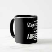 Mug Août Anniversaire Les Légendes Cadeaux Sont Nés En (Devant gauche)