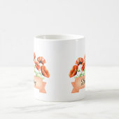 Mug Août Fleur Poppy Anniversaire (Centre)