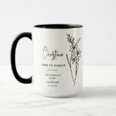 Mug Août Maid of Honor | Gladiolus Fleur de naissance (Gauche)