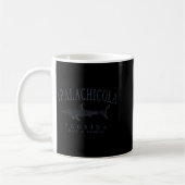 Mug Apalachicola floride requin rétro ardoise art pêch (Gauche)