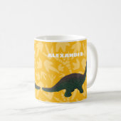 Mug Apatosaurus Toy Dinosaur Vert et Jaune (Devant droit)