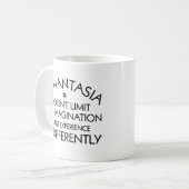 Mug Aphantasia Imagination Différente Police Noire (Devant gauche)
