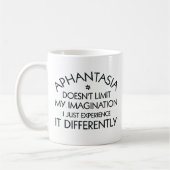 Mug Aphantasia Imagination Différente Police Noire (Gauche)