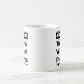 Mug Aphantasia Pensées sans images, Police noire (Centre)