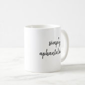 Mug Aphantasia Simplement Aphantalicieux Police Noire (Devant droit)