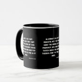 Mug Apocalypse 1:3 KJV Bible Écriture à deux tons (Devant gauche)