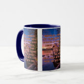 Mug Apocalypse 3:20 KJV Bible Écriture Pic Deux Tons (Devant gauche)