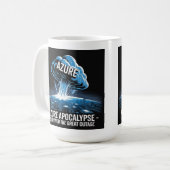 Mug Apocalypse Azure – J'ai Survécu à la Grande Panne (Devant gauche)