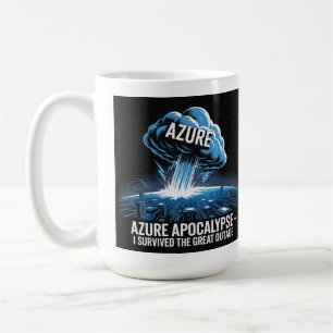 Mug Apocalypse Azure – J'ai Survécu à la Grande Panne
