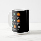 Mug Apocalypse drôle d'éclipse lunaire solaire (Devant gauche)