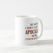 Mug Apocalypse Signification (Devant droit)