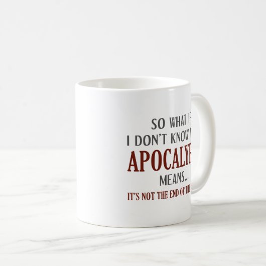 Mug Apocalypse Signification (Devant droit)